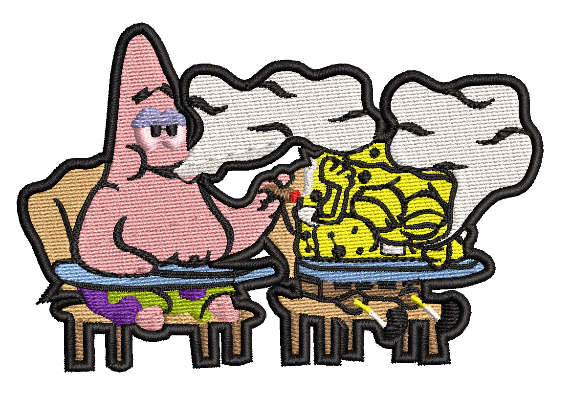Funny Spongebob Inspired Patch