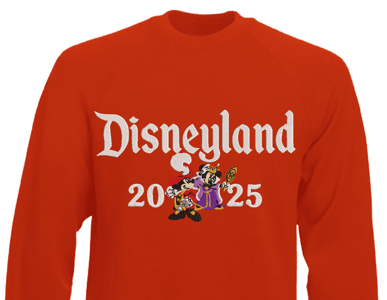 Minnie & Mickey Embroidered Sweatshirt