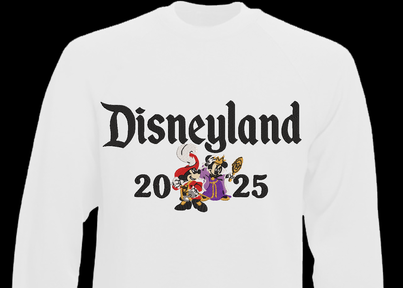 Minnie & Mickey Embroidered Sweatshirt