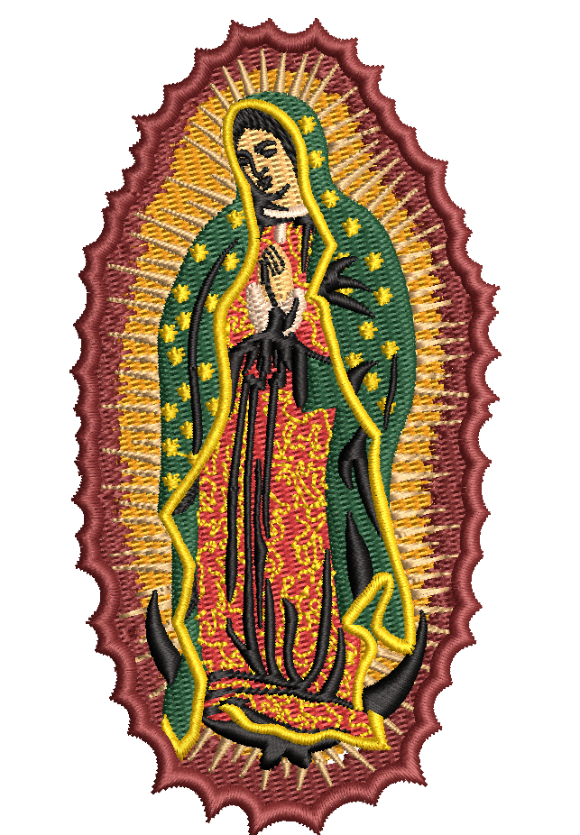 Virgin Mary Embroidered Patch