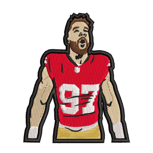 Bosa Inspired Football Embroidered Patch