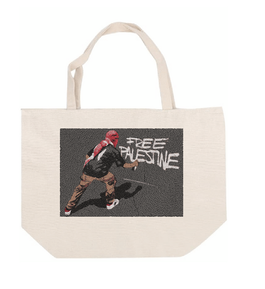 Free Palestine Embroidered Tote Bag