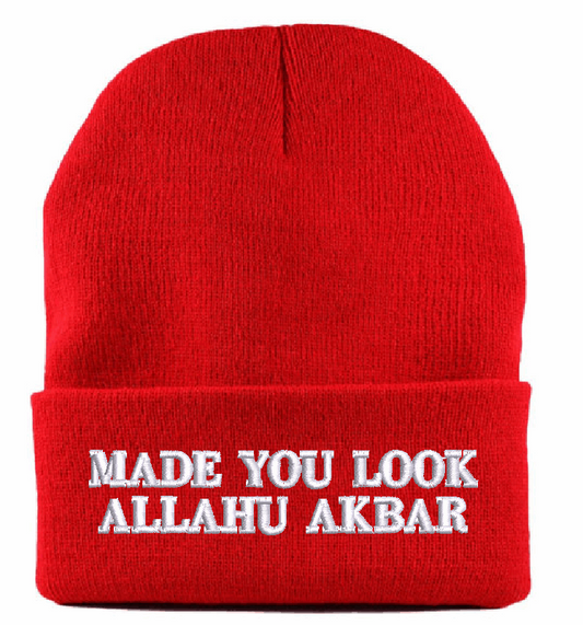 Made You Look Red Beanie