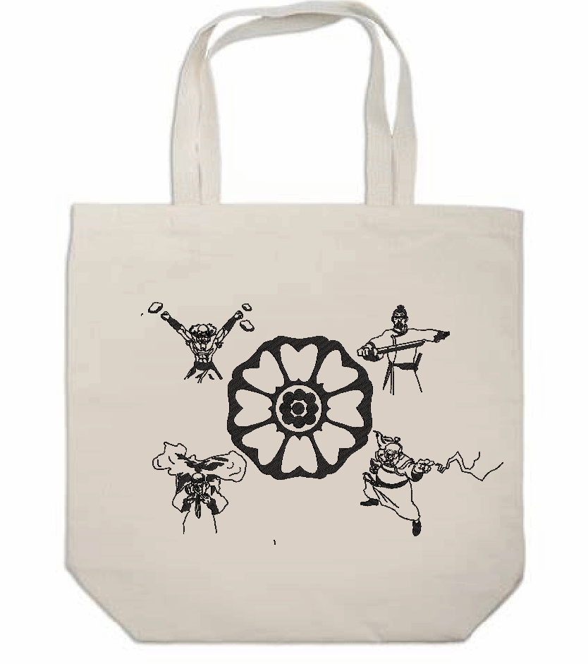 white lotus tote