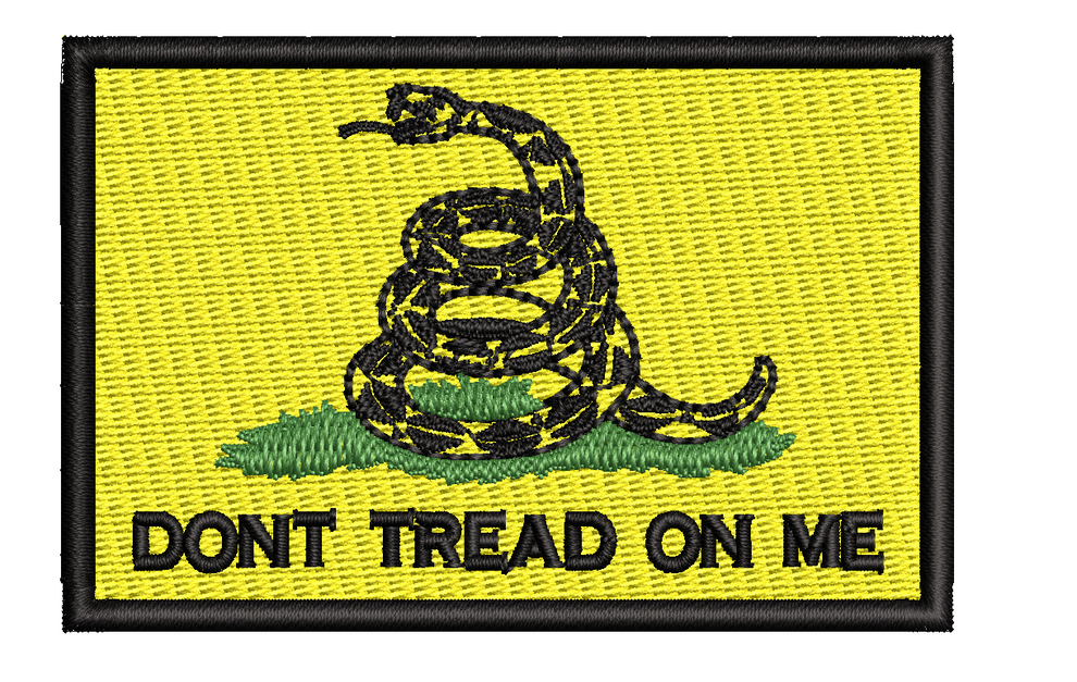 Don't Tread On Me Patch – Bluebroidery