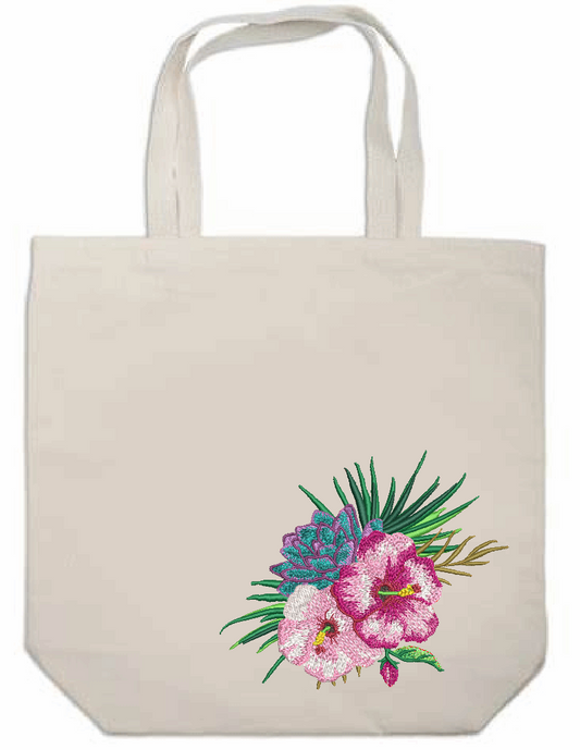 Hawaiian Flower Tote