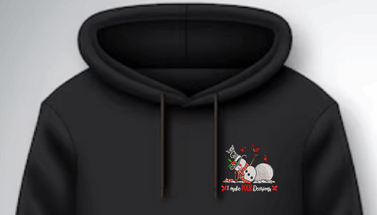 Embroidered Funny Snowman Hoodie