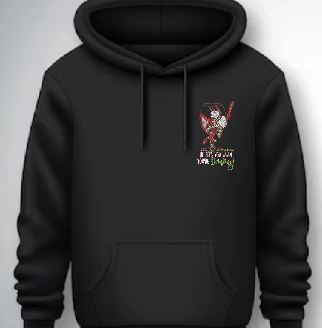 Embroidered Christmas Hoodie