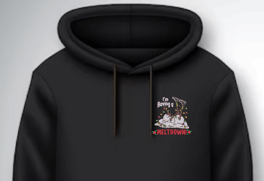 Embroidered Christmas Meltdown Hoodie