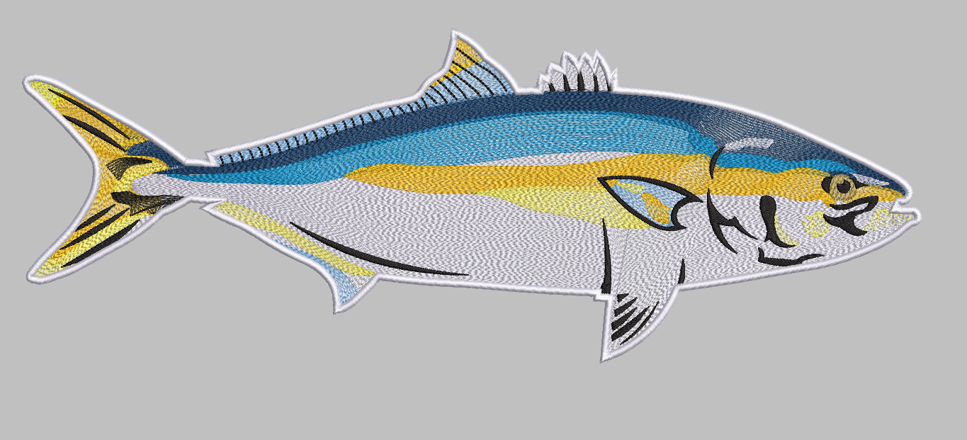 Embroidered Fish Patch