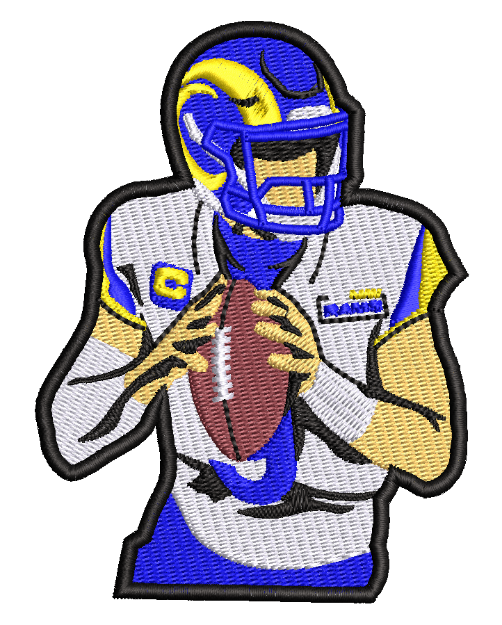 Stafford Inspired Rams Patch