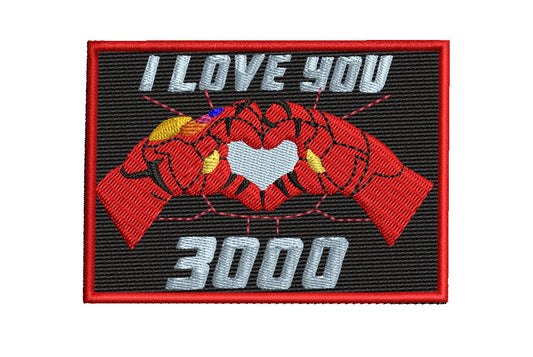 Iron man I Love You 3000 Patch