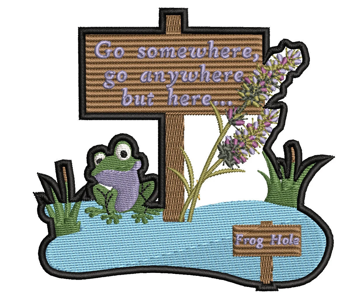 Frog Iron On Patch