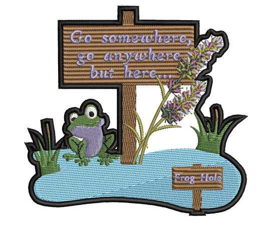 Frog Iron On Patch