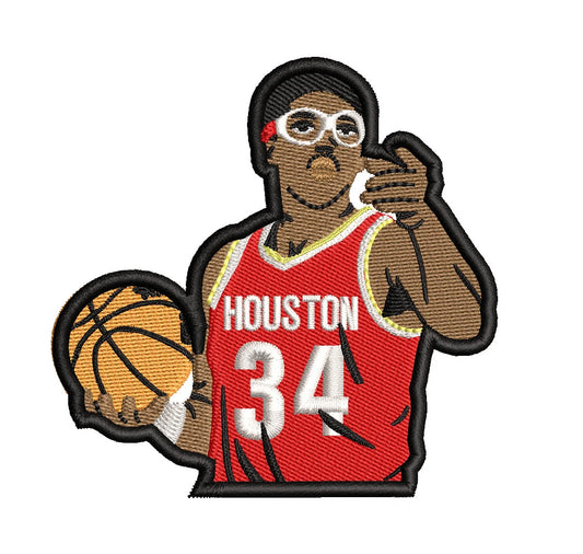 Hakeem Olajuwon Inspired Patch