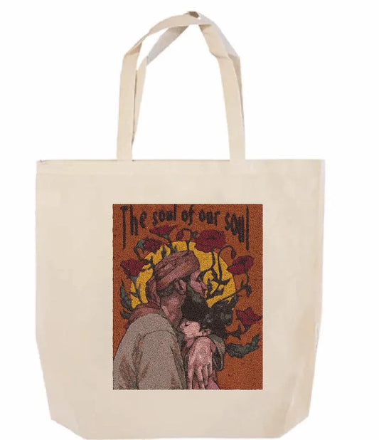 Soul Of Our Soul Embroidered Tote Bag